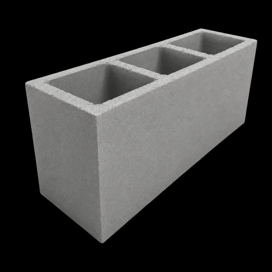 Bloco de concreto para vedação 14x19x39 cm da AGBS Pré-moldados
