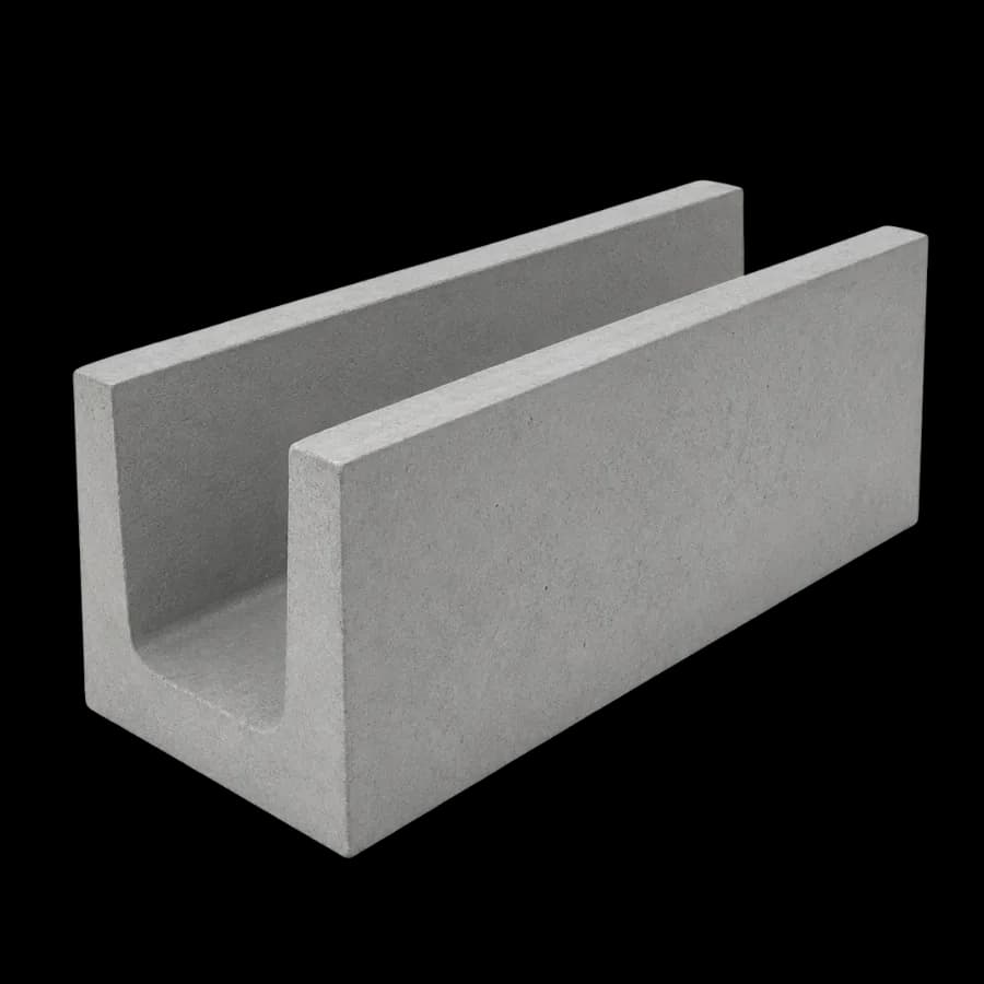 Canaleta de concreto 14x19x39 cm da AGBS Pré-moldados